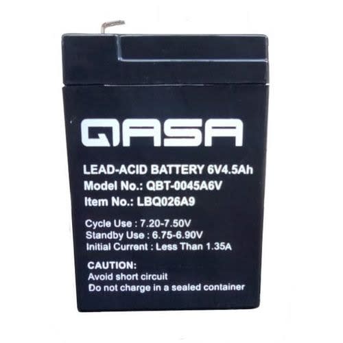 QASA Rechargeable Fan Leadacid Battery qbt0045a6v Konga Online