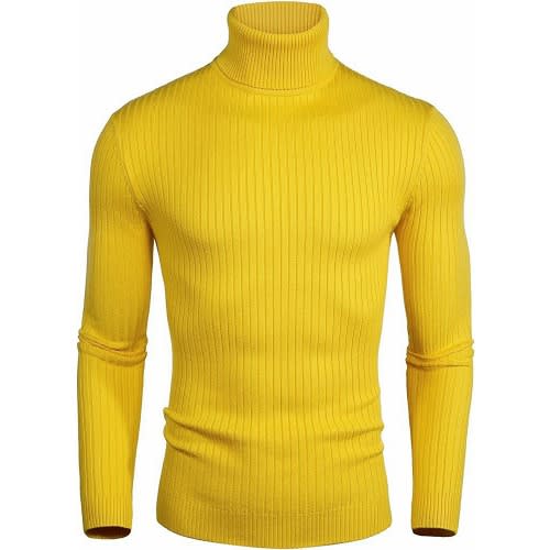 Standard Unisex Turtle Neck Sweater Yellow Konga Online Shopping