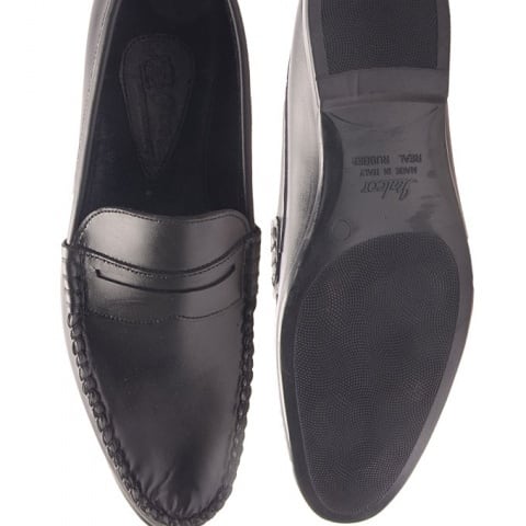 Belt Detail Loafers-Black | Konga Online Shopping