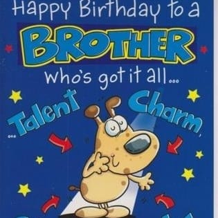 Birthday Cards For Brother - Card Design Template