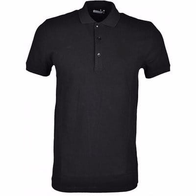 black collared t shirt