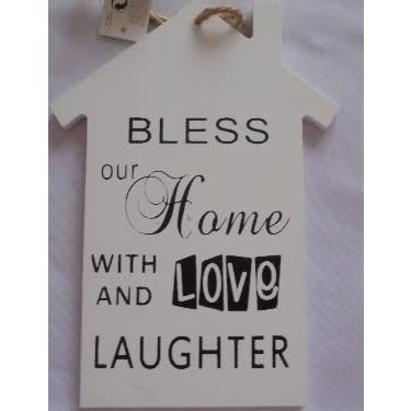 Bless Our Home With Love And Laughter Wooden Plaque Konga Online Shopping