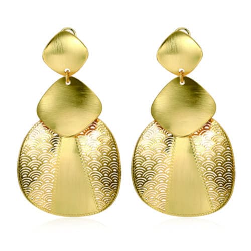 Gold earrings on sale new pattern