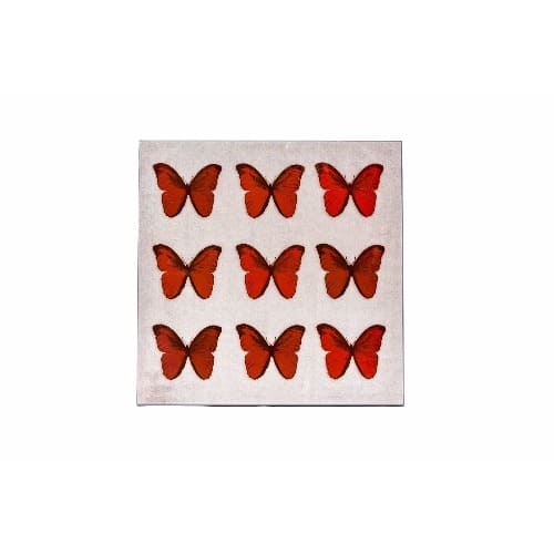 Butterfly Canvas Wall Art Red And Silver Konga Online Shopping
