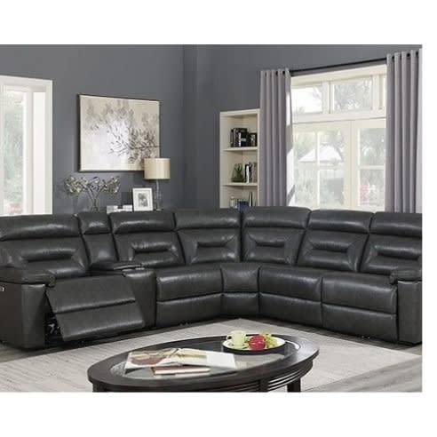 Costco Corry Leather Power Reclining 6, Leather Sectionals With Power Recliners