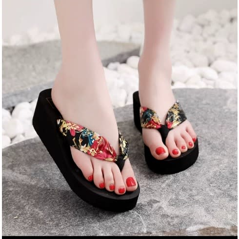 Wedge slippers for ladies on sale