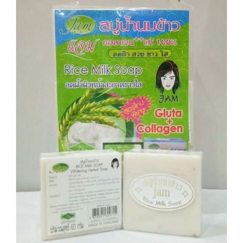 Jam Jam 12 In 1 Rice Milk Soap With Gluta And Collagen Pack 15g