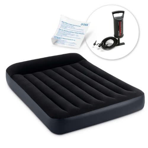 Intex Inflatable Single Person Inbuilt Pillow Headrest Airbed With