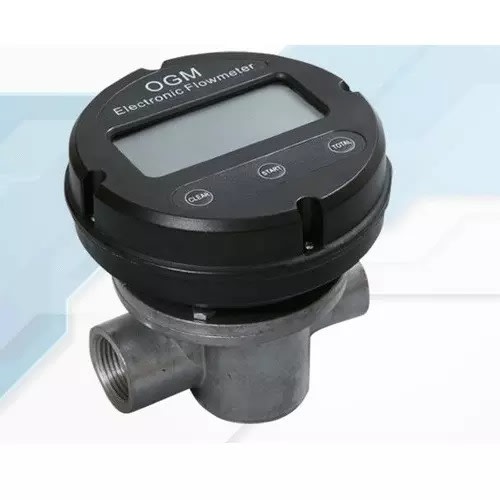 Digital Oval Gear Diesel Gasoline Hydraulic Oil Flow Meter 1.5 Inch