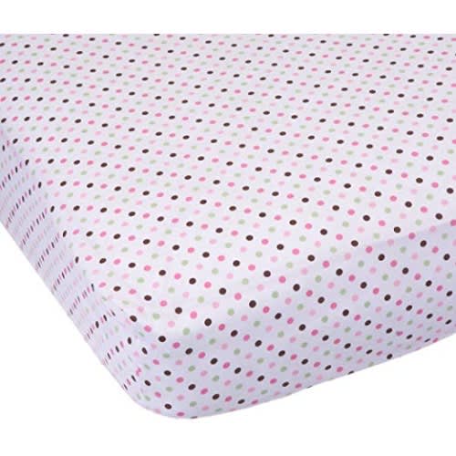 Carter S Woven Crib Sheet Size Crib Pink Green Dot Konga Online