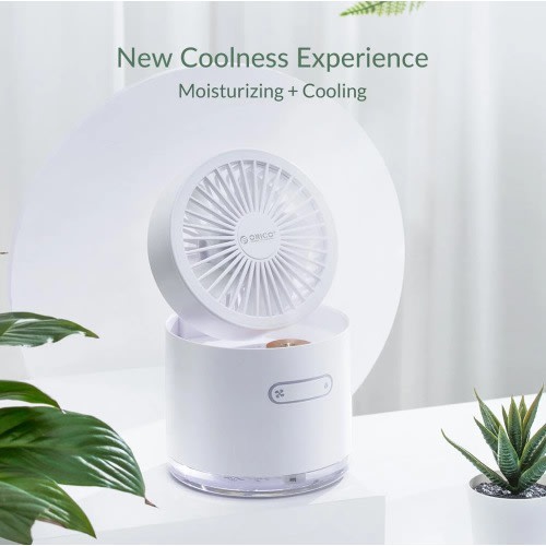 Portable Rechargeable Desktop Fan Usb Mini Misting Spray Humidifier Fan