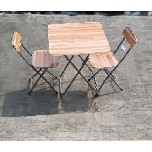 fold up table and 2 chairs