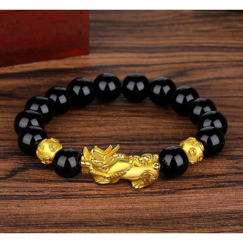 Feng Shui Black Obsidian Wealth Bracelet | Konga Online Shopping