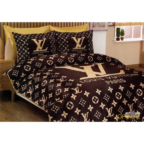 lv2 louis vuitton custom bedding set #1 (duvet cover & pillowcases)