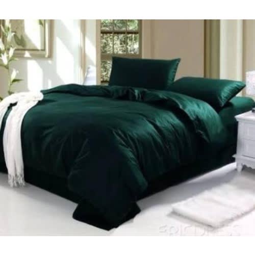 Plain Green Duvet Bedding Sets A Duvet 4 Pillow Cases A Bed Sheet Konga Online Shopping