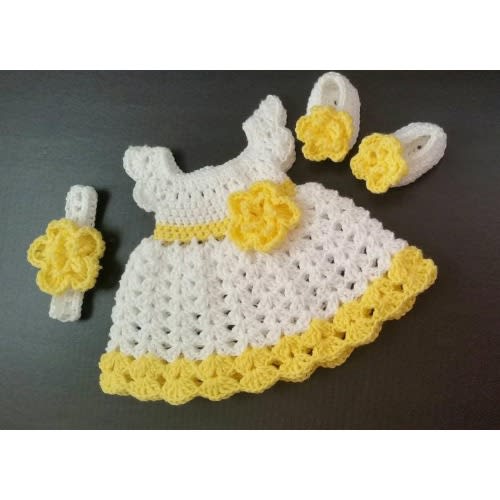 crochet baby dress