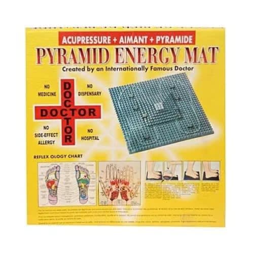 Pyramid Shape Energy Mat With Acupressure Magnet Feet Massage Tool