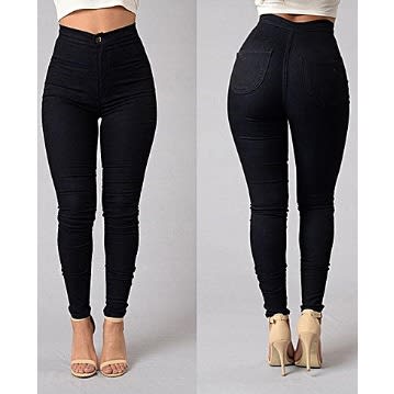high waisted trouser jeans