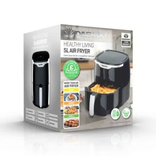 Daewoo Sda2578rd 5l Digital Air Fryer Black Konga Online Shopping