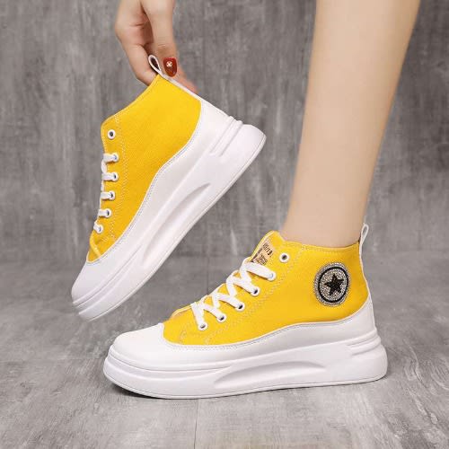 Yellow sneakers for ladies new arrivals