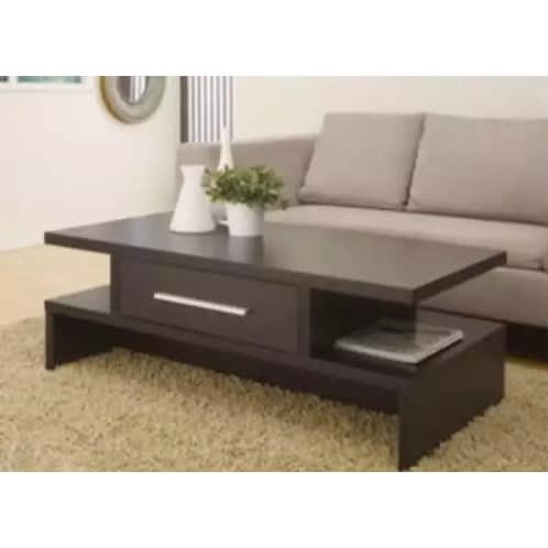 Black Coffee Table With Drawer Free Side Stool Konga Online