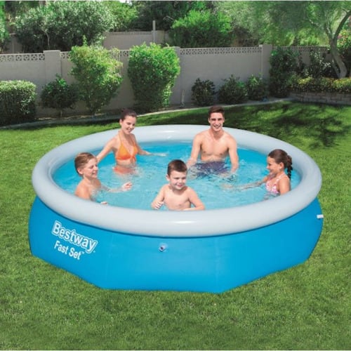 Bestway Fast Set Round Inflatable Pool 10 Ft X 30" Konga Online Shopping