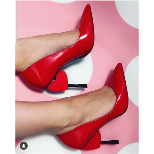aldo red heel