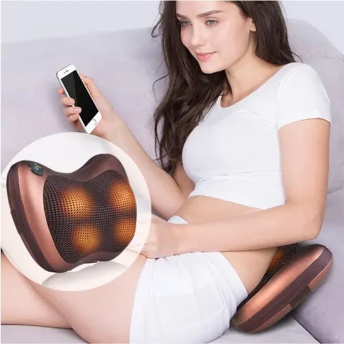 ABS Relaxation Massage Pillow Vibrator Electric Shoulder Back