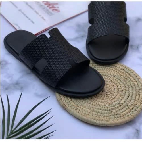 Man's Slipper - Black | Konga Online Shopping