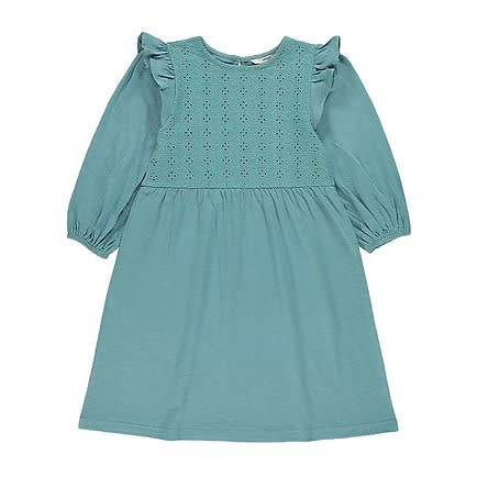 George Crochet Jersey Dress For 6 To 7 Years - Teal | Konga Online Shopping