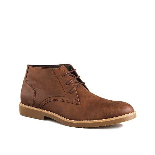 Perry Ellis Men's Leather Ankle Lace-up 