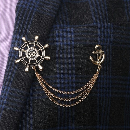 Anchor Brooch With Chain Gold Konga Online Shopping