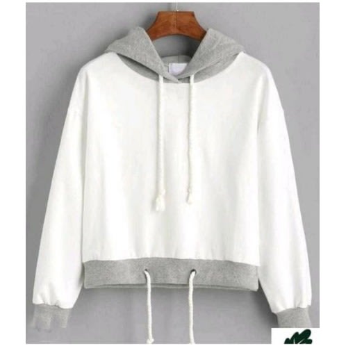 white sweatshirt cardigan