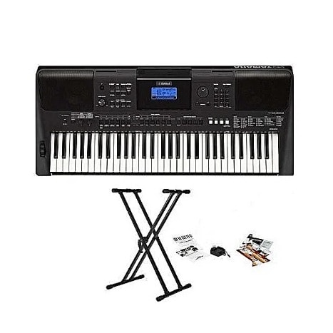 Yamaha Portable Keyboard Psr F51 With Keyboard Stand And Adapter