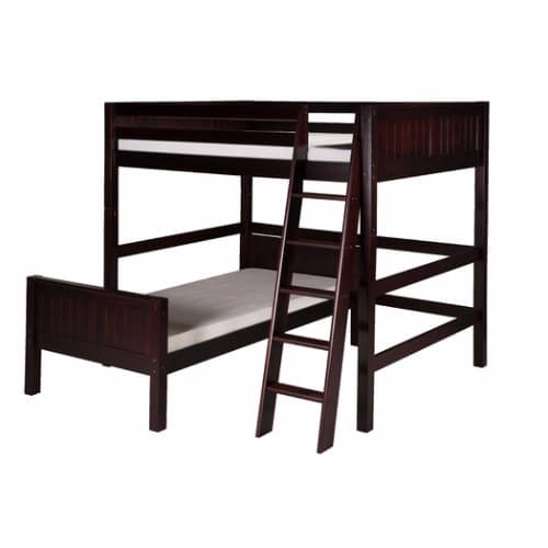 Camaflexi Twin L Shape Bunk Bed Coffee Brown Konga Online Shopping
