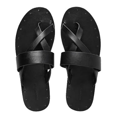 Classic Phase Men's Leather Slippers - Black | Konga Online Shopping