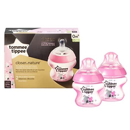 Tomee Tippee Closer To Nature Decorated Bottle 5 Ounce Pack Of 2