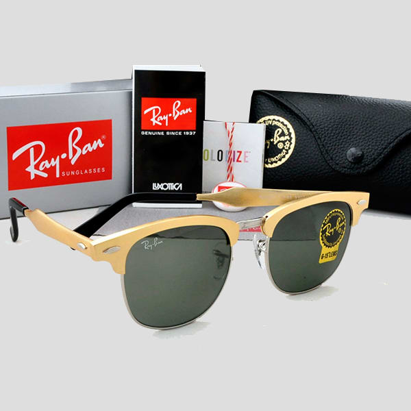 Ray Ban Clubmaster All Gold Frame 