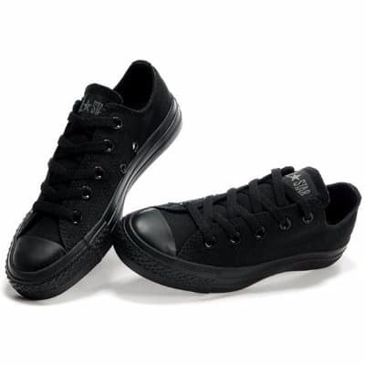converse shoes all black