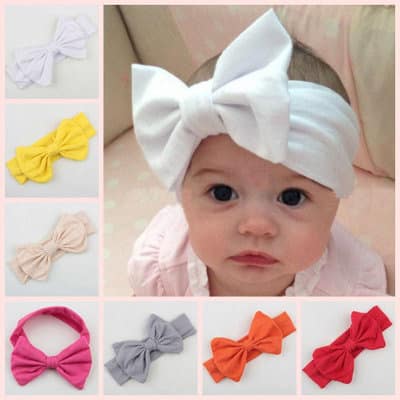 Cute Hair Bow Baby Headband Set- 7 Pieces | Konga Online Shopping