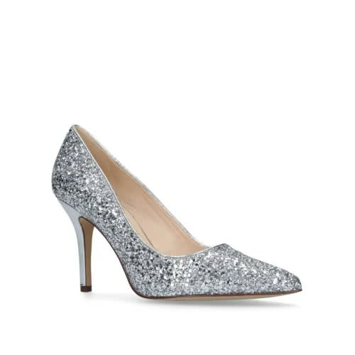 Nine West Flagship Mid Heel Courts – Silver | Konga Online Shopping