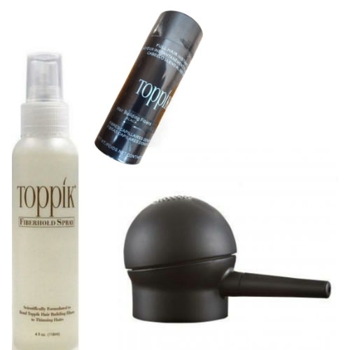 Toppik Set of hair building fibers + holding spray & Applicator | Konga  Online Shopping