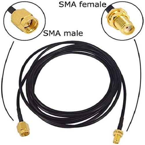 SMA Male to Female RF Connector Adapter WiFi Antenna Extension Cable - 3  Meters | Konga Online Shopping