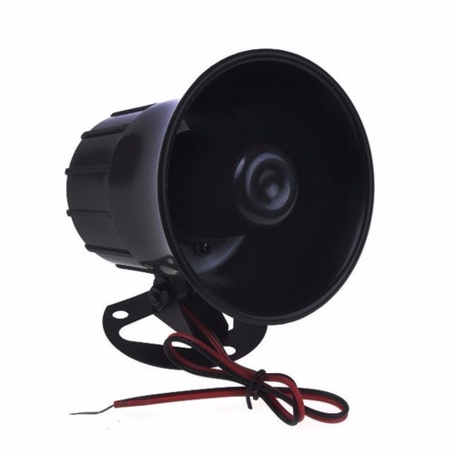 Alarm Horn 12V DC Wired Sirene 12v Sirene alarme 12v Alarm Siren with Sound  Alarming System Loud Enough Sound to Frighten Away Thieves for Office Shop