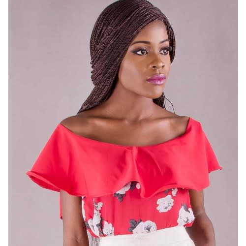 Black chiffon off the shoulder top clearance