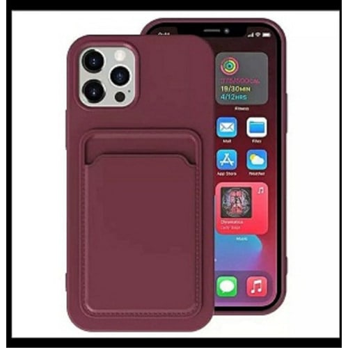 Card Holder Wallet Soft Silicone Phone Case For Iphone 12 Pro Konga Online Shopping