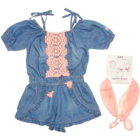 blue bandana jumpsuit
