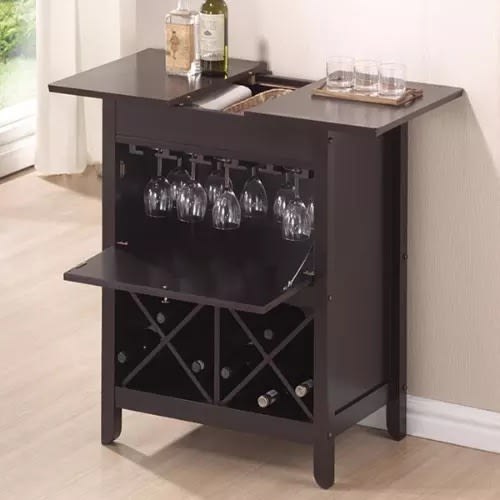 Brown Modern Dry Bar And Wine Cabinet Konga Online Shopping