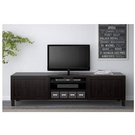 Ikea Television Unit With Drawers Hanviken Black Brown Konga Online Shopping