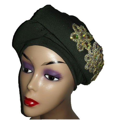 how to make turban cap with fascinator